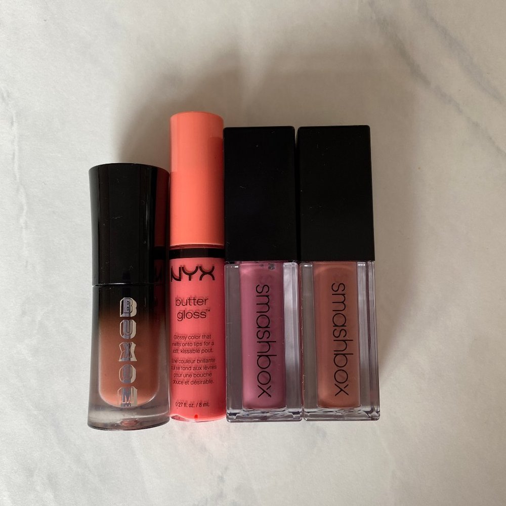 SOLD Like new Smashbox Buxom NYX nude lip bundle